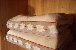 morbidi plaid a disposizione