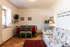 Soggiorno con divano letto