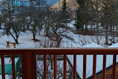 vista inverno da balcone