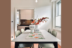 Dining room with separate kitchenette