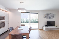 Blick vom Wohnbereich