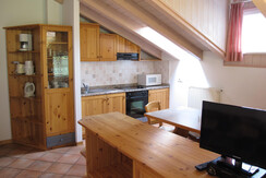 soggiorno con cucina a vista