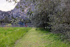 Accesso privato alla pista ciclabile del Sarca