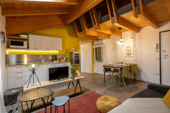 Cucina funzionale con piano ad induzione