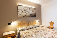 Camera da letto, appartamento bilocale 2/4 persone