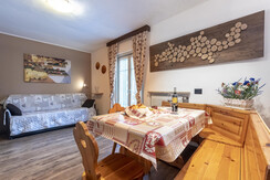 Salotto e zona pranzo, Bilocale per 2-4 persone