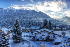 Veduta dal balcone versione invernale