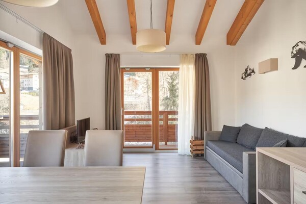 soggiorno con divano letto