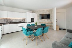 Kitchen and living room