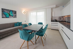 Kitchen and living room