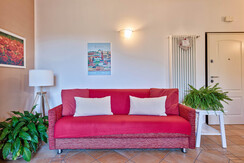 Soggiorno con divano letto