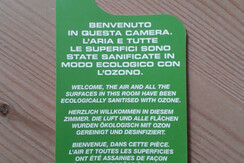 camere sanificate in modo ecologico con ozono