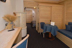 Hotel Flora Alpina juniorsuite zona soggiorno