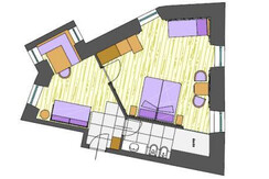 Hotel orso grigio suite piantina