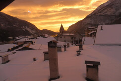Molveno dal Nidotramonto invernale