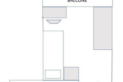 piantina camera singola