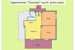 pianta appartamento GENZIANA