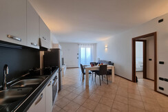 Living room with kitchenette