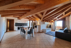 Living room and kitchenette