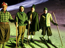 New Year's eve Torchlight Ski Processions