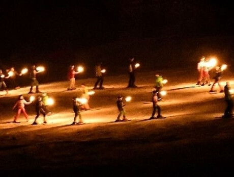 Torchlight ski show