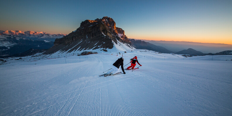 Skifahren im Morgengrauen #2