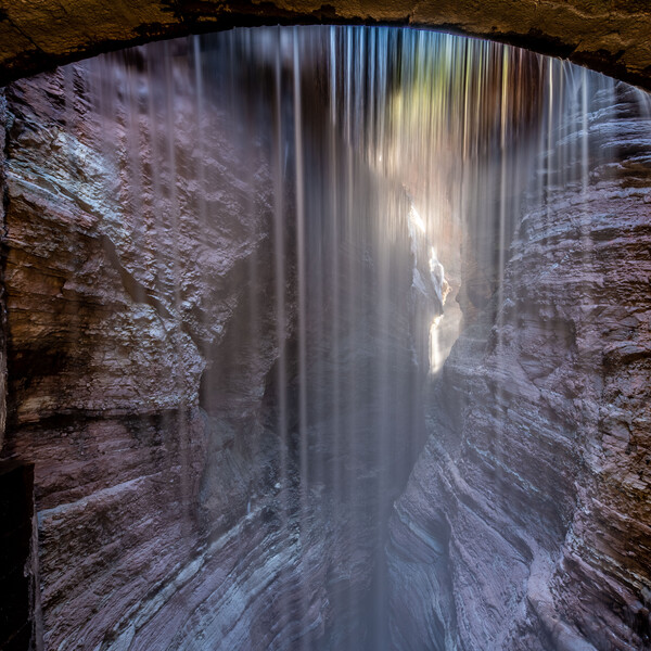 Luci nell'Orrido di Ponte Alto a Trento | © Matteo Destefano