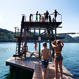 A tour by bike... ending in a splash! - Lake Levico - VisitTrentino.info