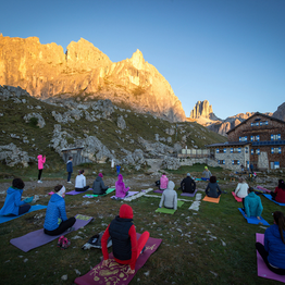 Yoga on the Dolomites, recover your vitality - Rifugio Roda di Vael - VisitTrentino.info