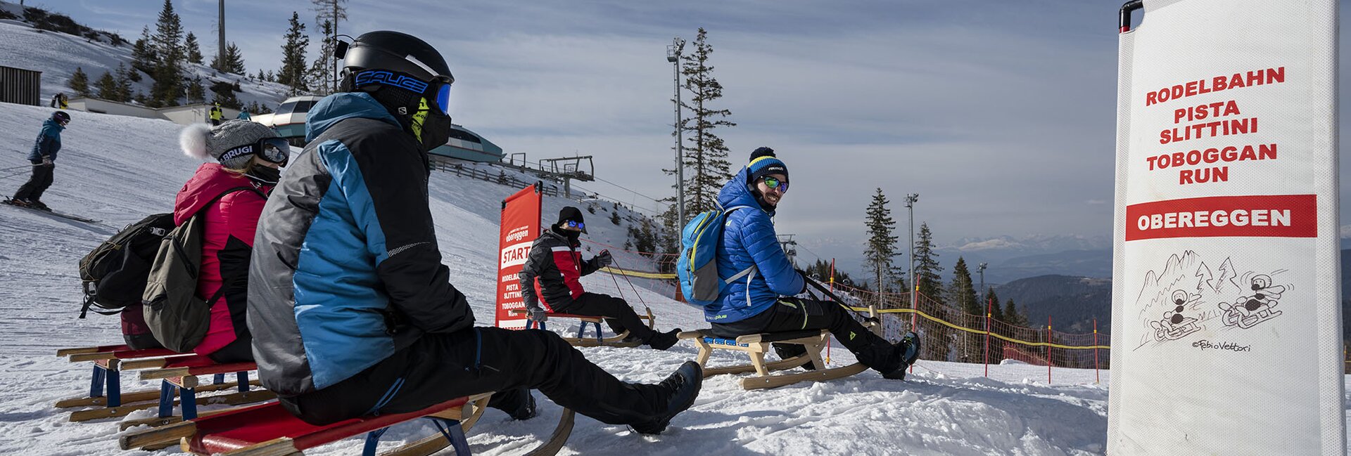 APT Val di Fiemme - Pista slittino Obereggen | © APT Val di Fiemme