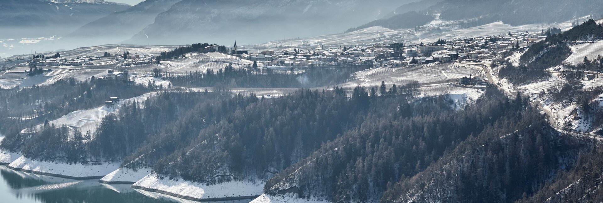 Lake Santa Giustina - The big dam in the valley of canyons