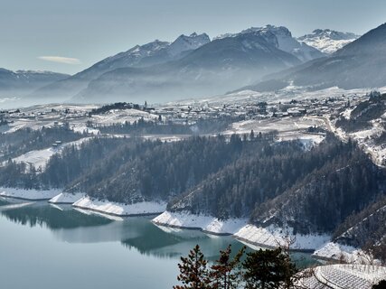 Lake Santa Giustina - The big dam in the valley of canyons