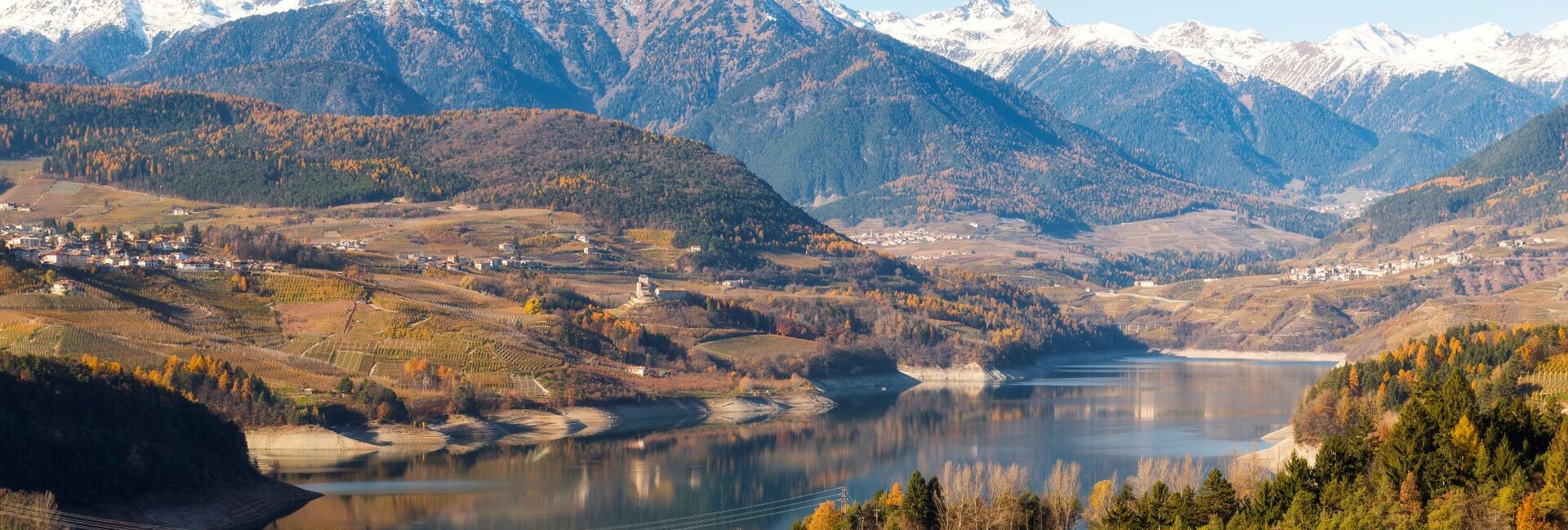 Lake Santa Giustina - The big dam in the valley of canyons