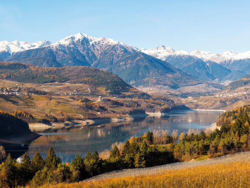 Lake Santa Giustina - The big dam in the valley of canyons