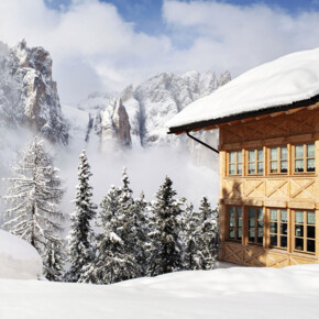 Trentino chalet in inverno