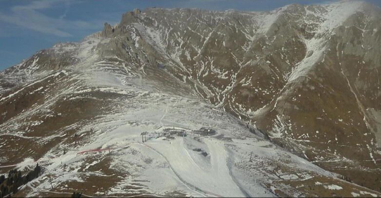 Webcam Pampeago  - Predazzo -  Obereggen - Mountain hut Passo Feudo