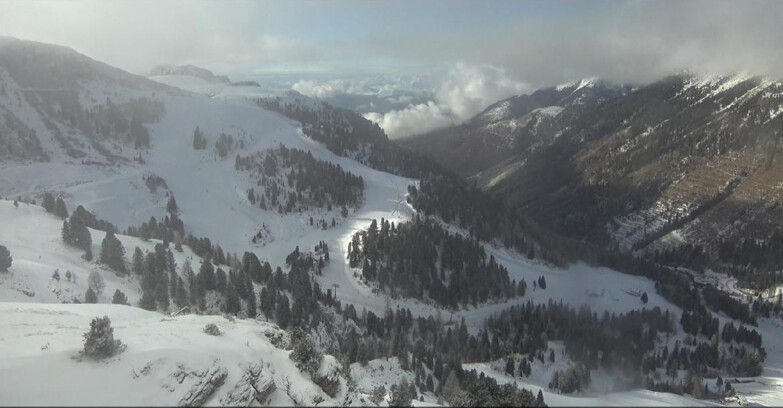 Webcam Пампеаго - Предаццо - Оберегген	 - Pista Agnello