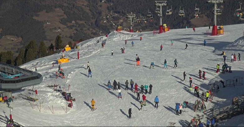 Webcam Alpe Cermis - Sesselbahn und Piste Lagorai