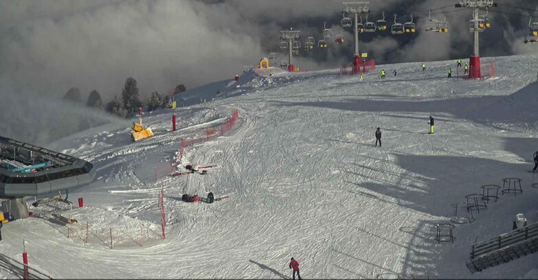 Webcam Alpe Cermis  - Chairlift and slope Lagorai
