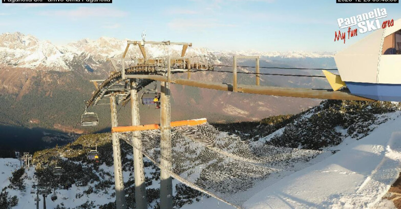 Webcam Paganella Ski – Andalo – Fai della Paganella - Arrivo Telecabina Doss Pelà