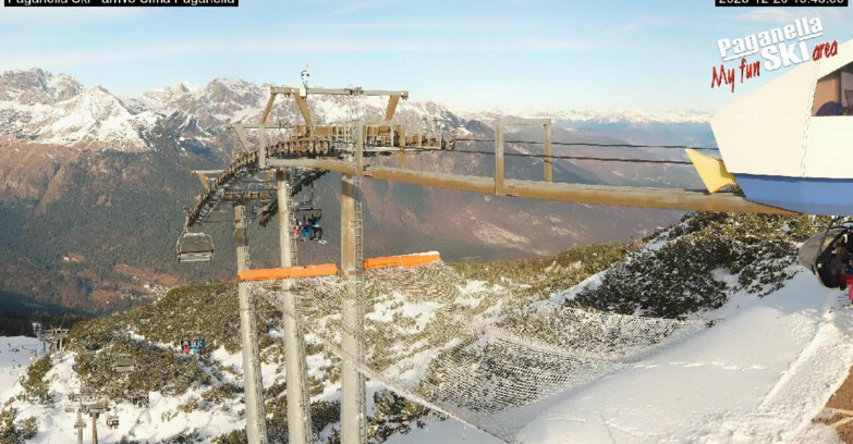 Webcam Paganella Ski – Andalo – Fai della Paganella - Arrivo Telecabina Doss Pelà