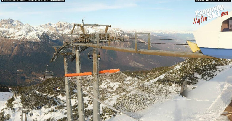 Webcam Paganella Ski – Andalo – Fai della Paganella - Arrivo Telecabina Doss Pelà