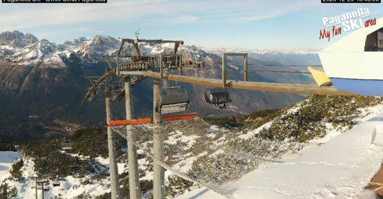 Webcam Paganella Ski – Andalo – Fai della Paganella - Arrivo Telecabina Doss Pelà