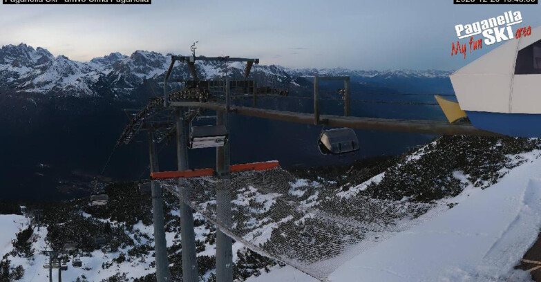 Webcam Paganella Ski – Andalo – Fai della Paganella - Arrivo Telecabina Doss Pelà