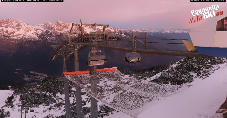 Webcam Paganella Ski – Andalo – Fai della Paganella - Arrivo Telecabina Doss Pelà
