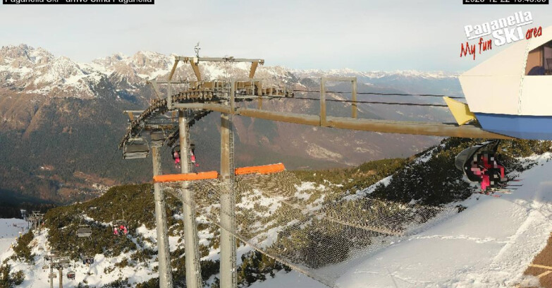 Webcam Paganella Ski – Andalo – Fai della Paganella - Arrivo Telecabina Doss Pelà