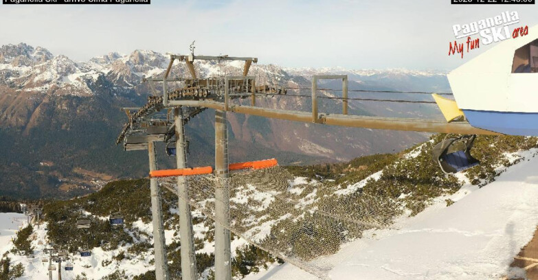 Webcam Paganella Ski – Andalo – Fai della Paganella - Arrivo Telecabina Doss Pelà