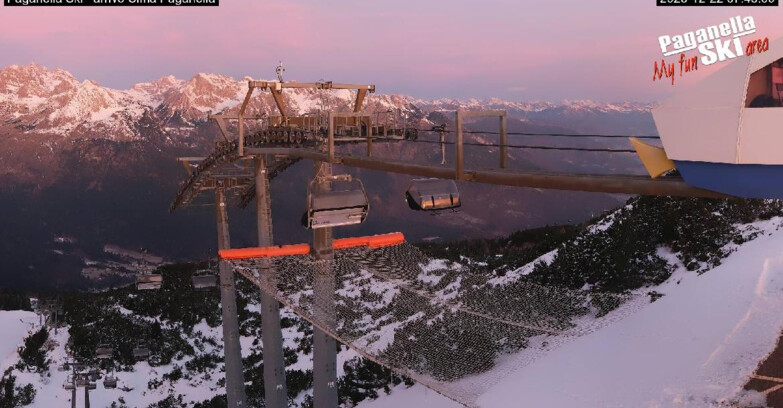 Webcam Paganella Ski – Andalo – Fai della Paganella - Arrivo Telecabina Doss Pelà