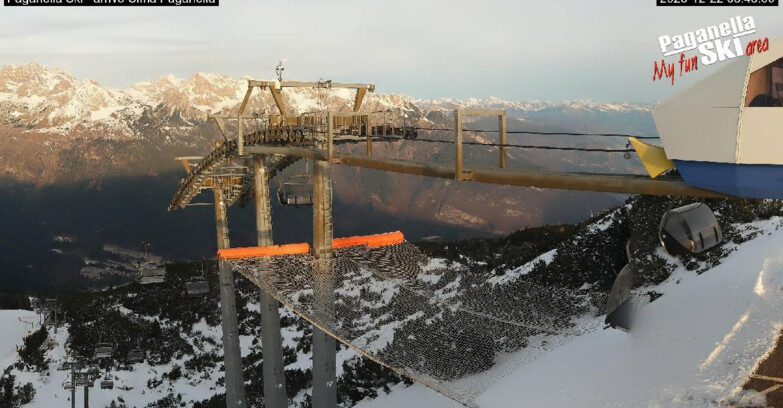 Webcam Paganella Ski – Andalo – Fai della Paganella - Arrivo Telecabina Doss Pelà