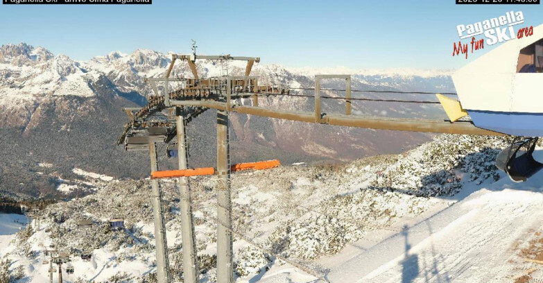 Webcam Paganella Ski – Andalo – Fai della Paganella - Arrivo Telecabina Doss Pelà